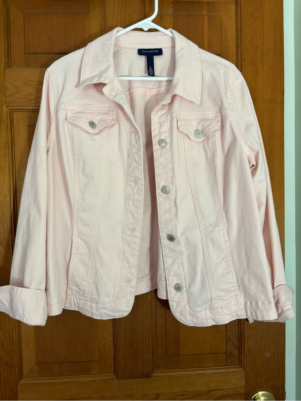 Charter Club Light Pink Denim Jacket - Women's